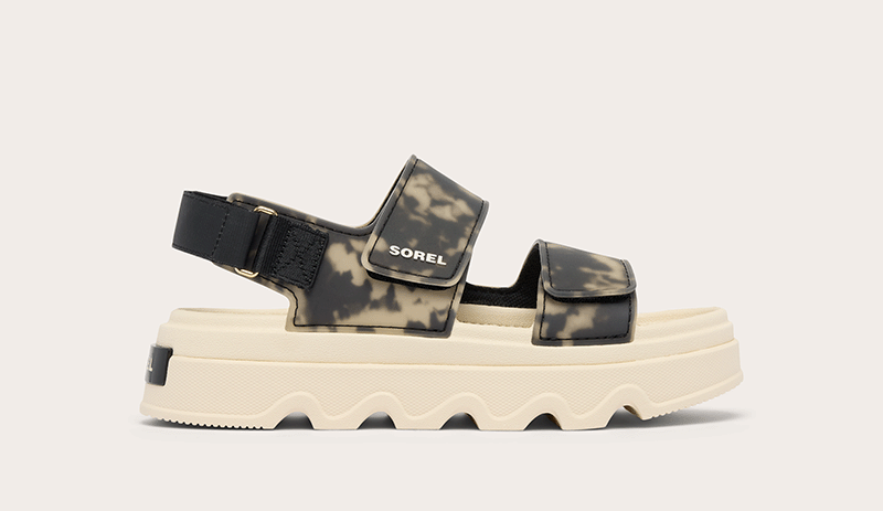 Kinetic™ Sunchase Ankle Strap Women's Sandal - Black & Chalk
