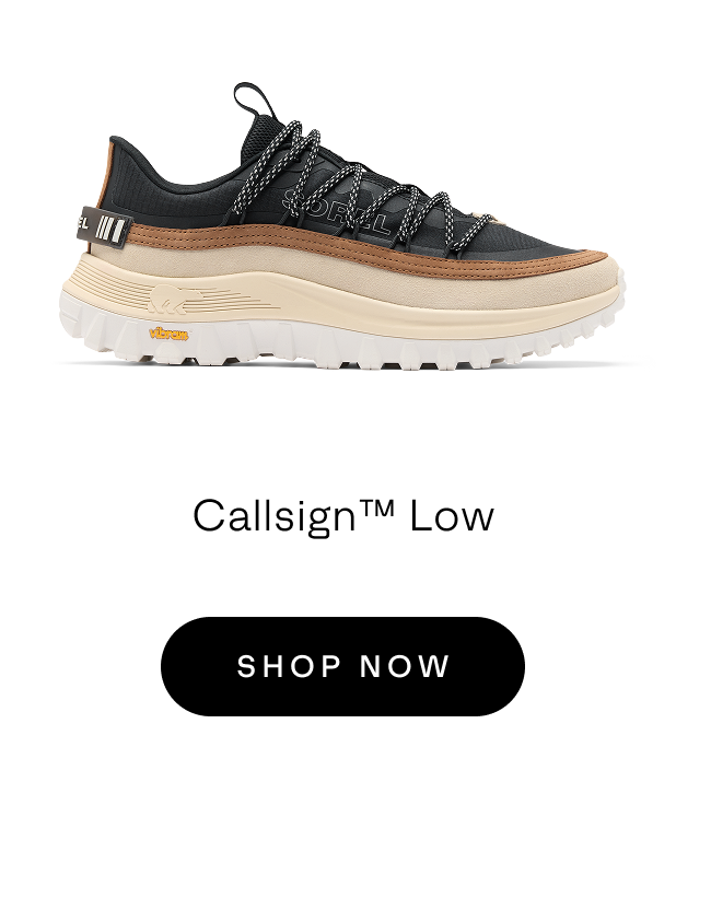 Sorel Callsign Low Men's Sneaker on White Background