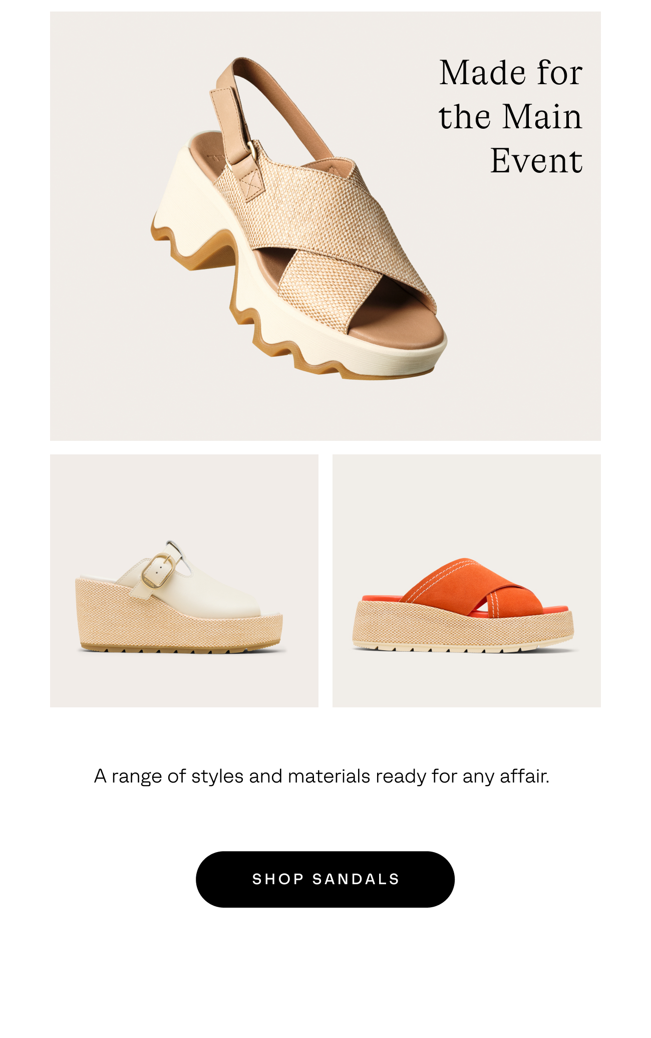 Textured Sandals