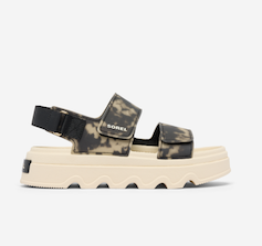 Kinetic™ Sunchase Ankle Strap Women's Sandal - Black & Chalk