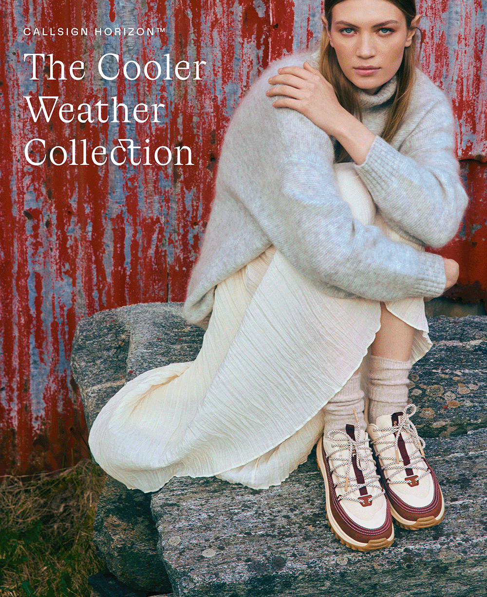 The cooler weather collection. Callsign Horizon™ Low GTX Women's Waterproof Sneaker - Snow & Dark Auburn