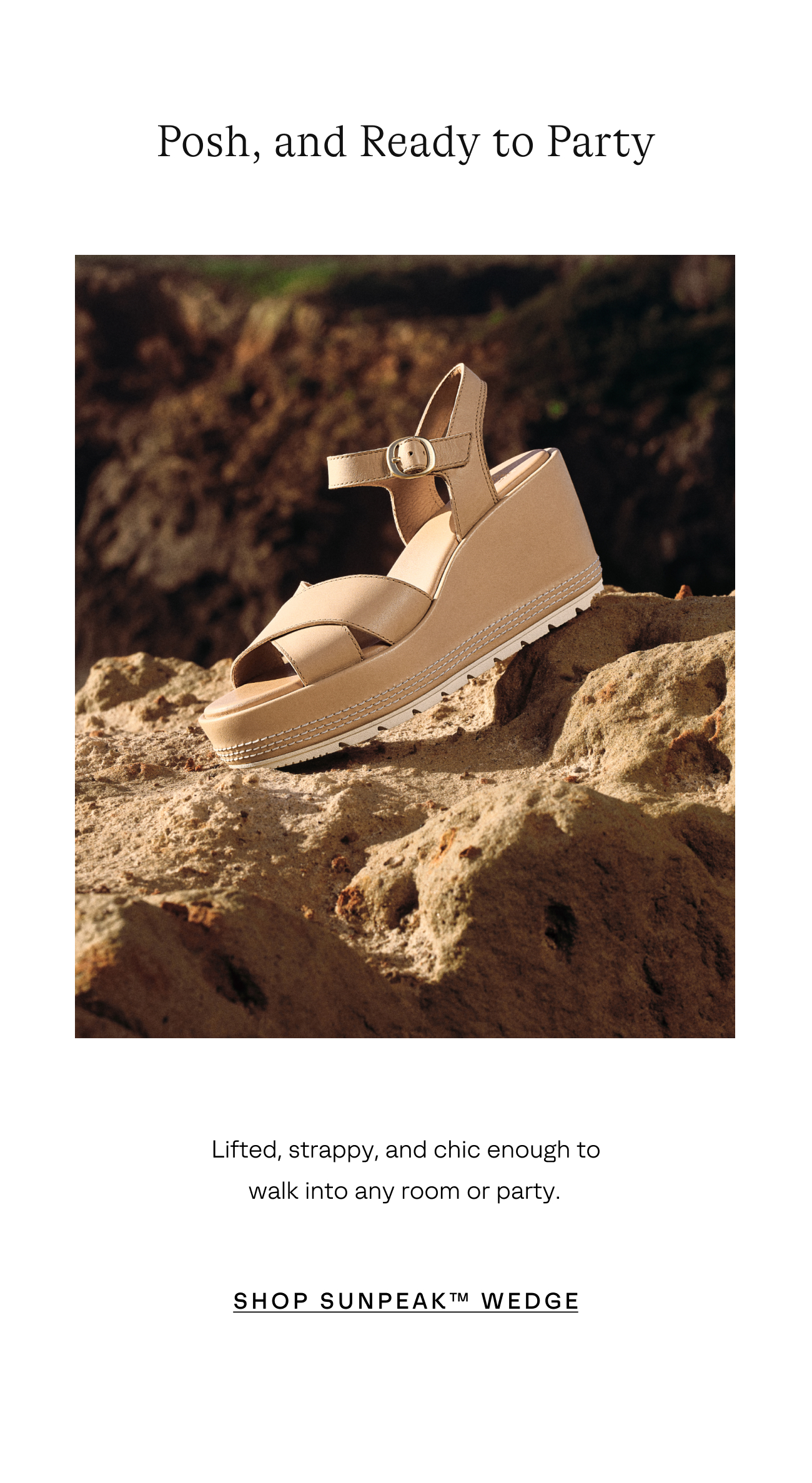 Sunpeak Wedge Ankle Strap Sandal