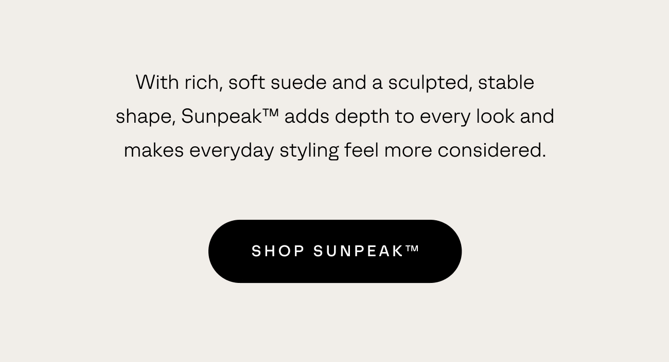 Sunpeak sandals add depth to every look.