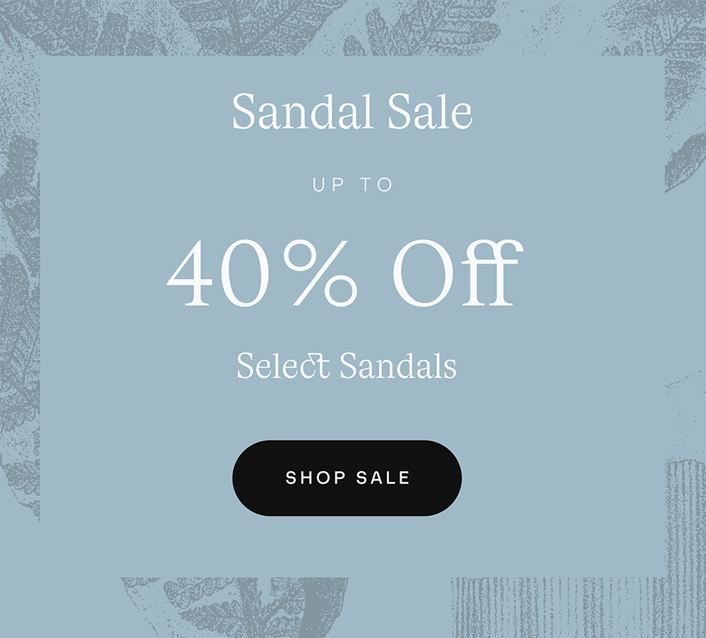 Sandal Sale. Up to 40% Off Select Sandals. Shop Now. 