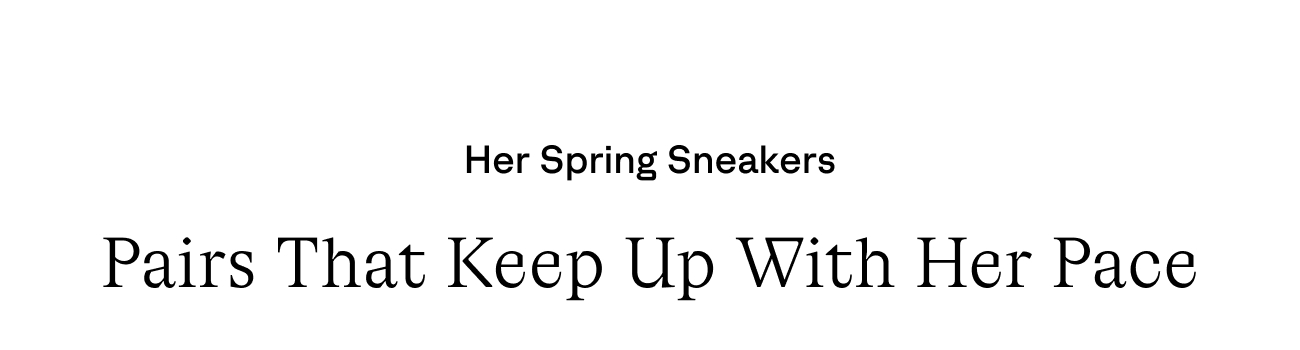 Her Spring Sneakers