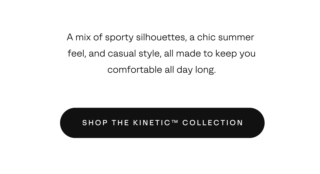 A mix of sporty silhouettes, a chic summer feel, and casual style.