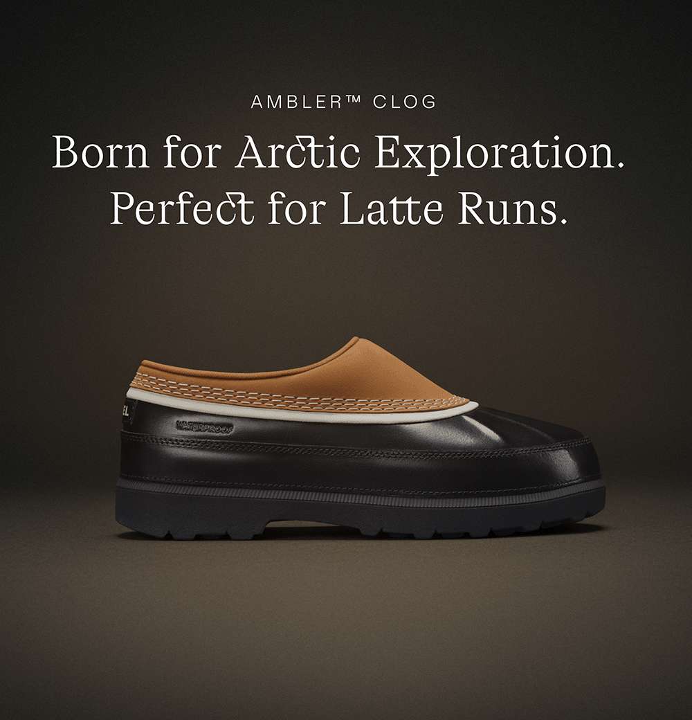 Born for Artic Explortation. Perfect for Latte Runs. Ambler™ Waterproof Clog