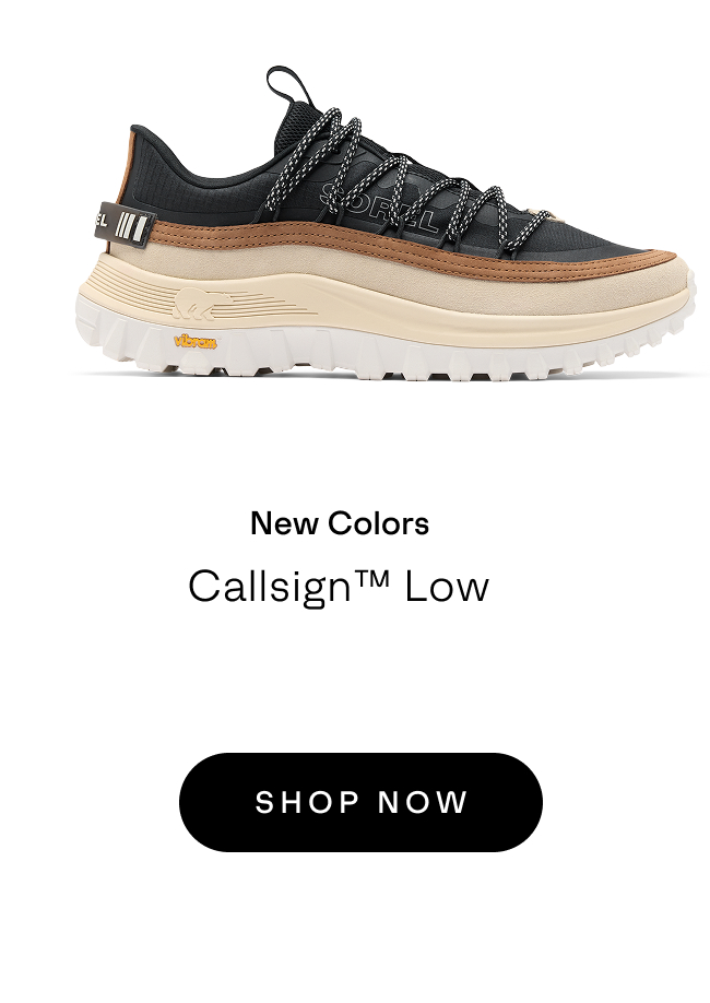 Sorel Callsign Low Men's Sneaker on White Background