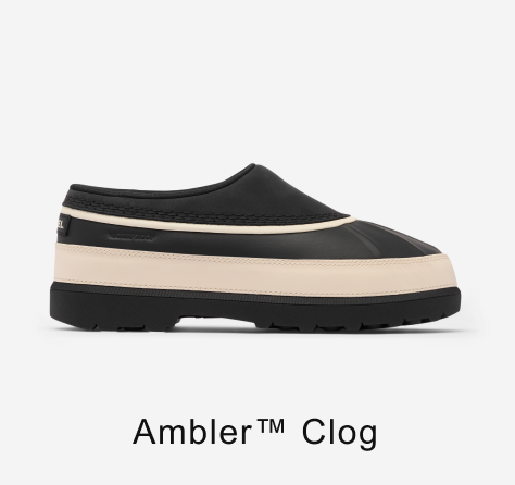 Ambler™ Women's Waterproof Clog - Black & Dark & Stone