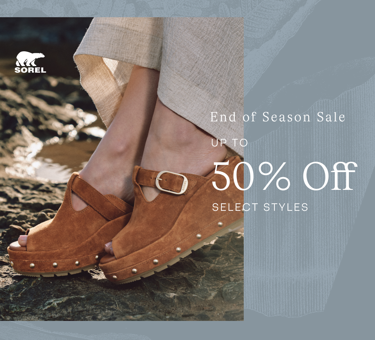 Last Chance for up to 50% Off Select Styles. Sunpeak™ Wedge Slide RVT Women's Sandal - Iced Tea