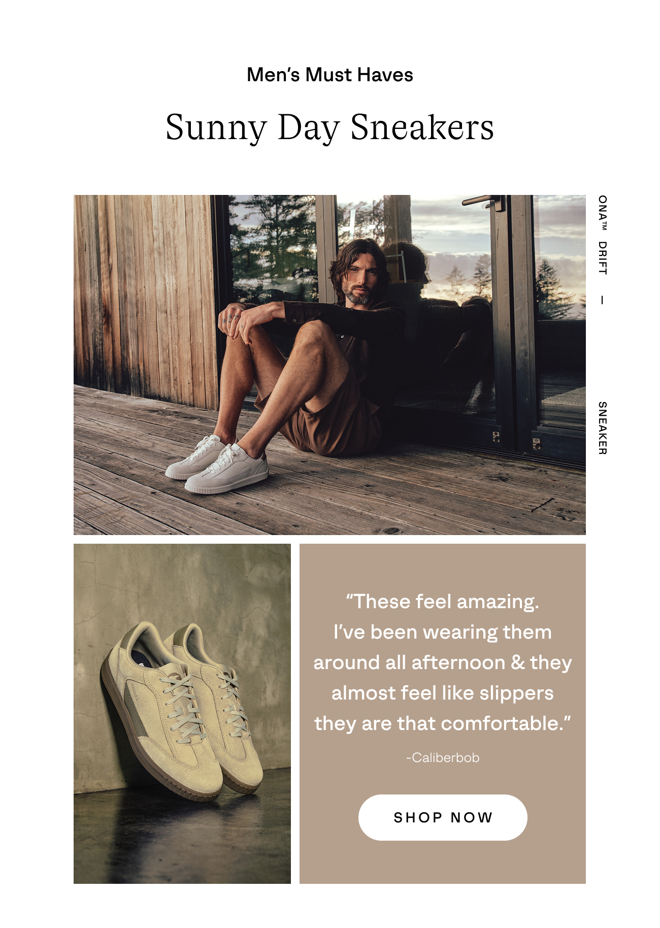 SOREL.com Mens ONA Drift in Dusty Twill