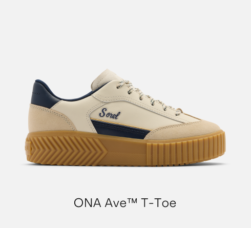 Ona Ave™ T-Toe Women's Sneaker - Snow & Collegiate Navy