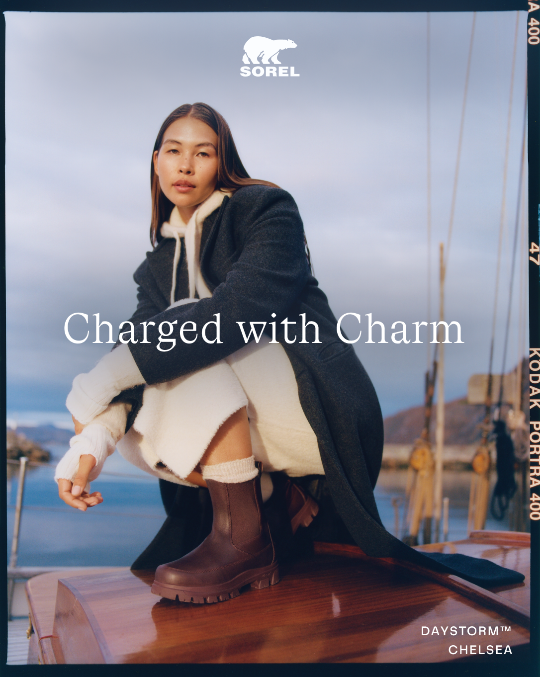 SOREL logo Charged with Charm Daystorm™ Chelsea Women's Waterproof Boot